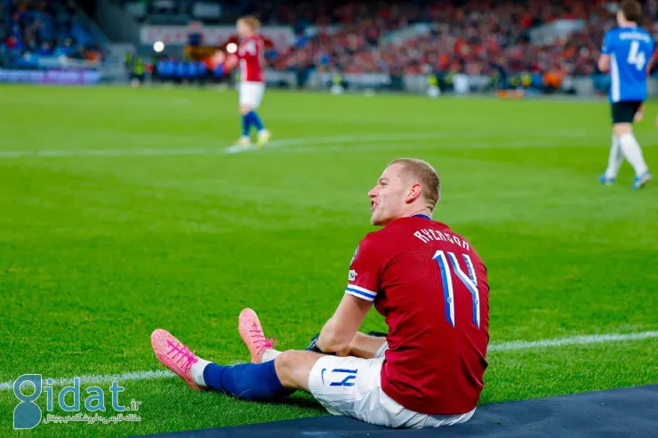 مدل موی فوق العاده عجیب مدافع نروژی مقابل ایتالیا