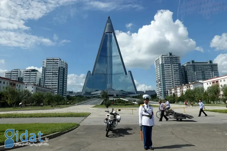 تصاویر محرمانه‌ای از داخل بلندترین ساختمان خالی کره شمالی منتشر شد