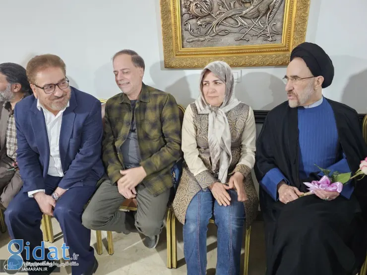 تصاویری متفاوت از محمد خاتمی در یک مهمانی نوروزی