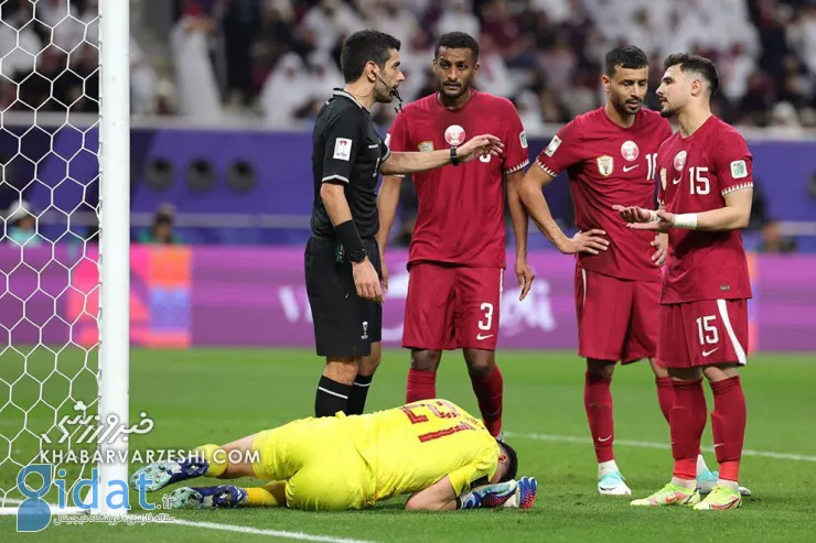 علیرضا بیرانوند دروازه بان قطر دچار درد شد!