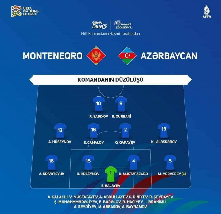 اولین بازی علی قربانی برای جمهوری آذربایجان