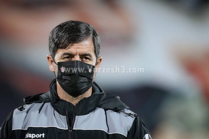 کریم باقری و نقاب پرسپولیس مقابل تراکتور (عکس)