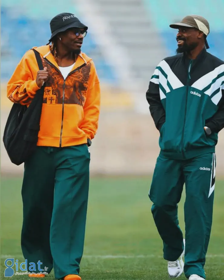 نمایش مد در تمرین پرسپولیس؛ استایل های جالب بیفوما و اورییه