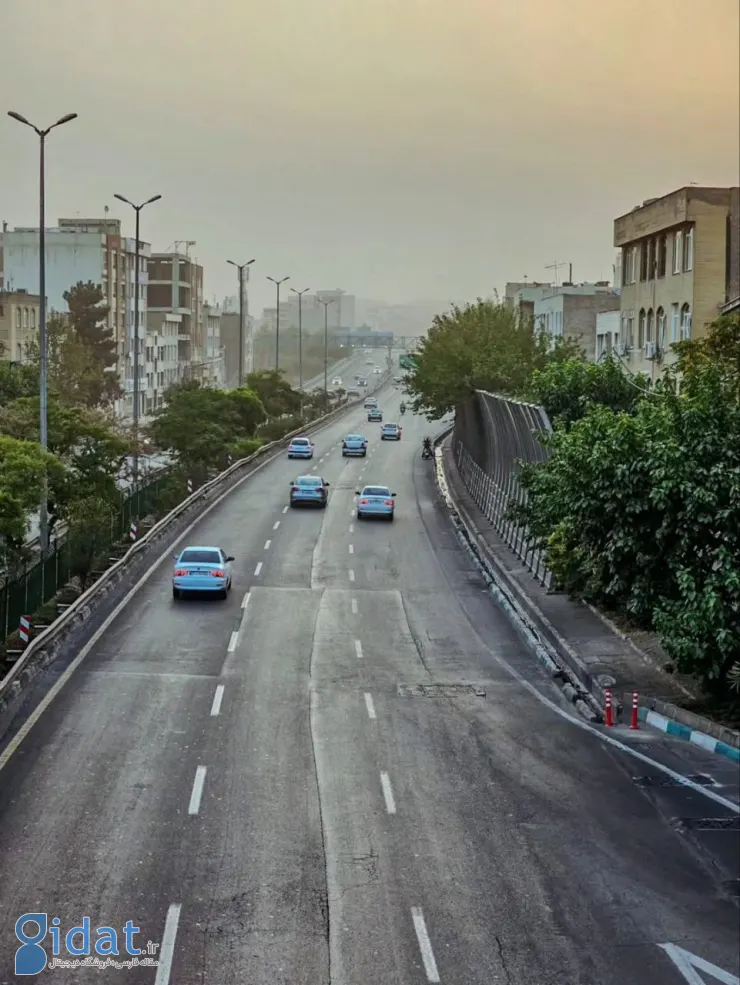 دو قاب متفاوت از شرایط آب و هوایی تهران