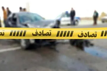 تصادف زنجیره‌ای ۶ خودرو در تهران فاجعه آفرید