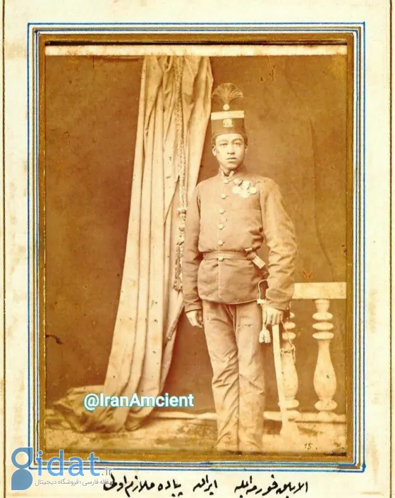 عکس دیده نشده از لباس سرباز قاجار