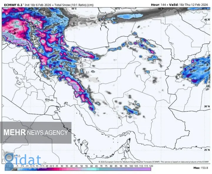 بارش برف سنگین در این مناطق بی‌پایان است
