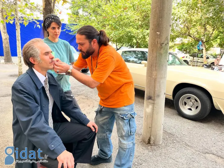 جمشید خان تاسیان در حال آماده شدن برای سکانس ویژه!