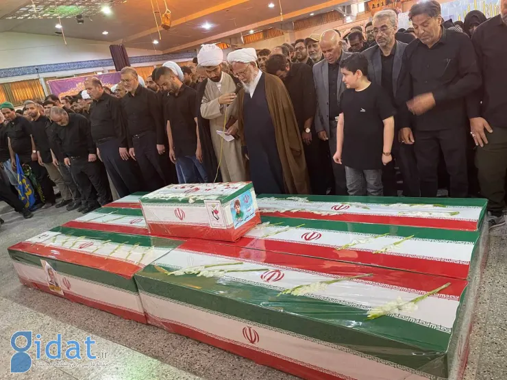 تشییع جنازه خانوادگی دانشمند هسته‌ای در بهشت ​​زهرا