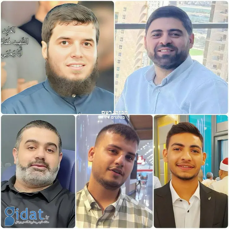 تصویر ۵ شهید حماس در جریان حمله به قطر