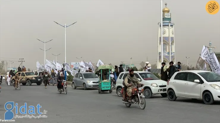 تصاویر جشن خیابانی هواداران طالبان در خیابان