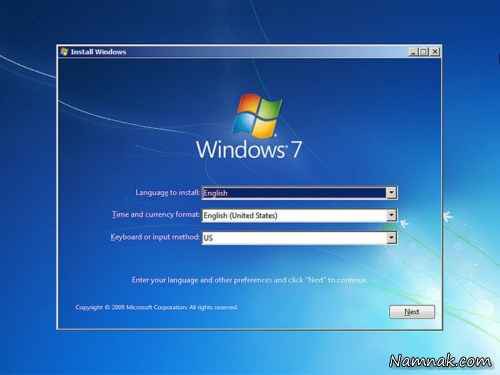 آموزش نصب ویندوز 7
