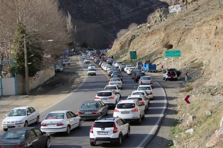 ترافیک سنگین در محور چالوس و در آزادراه تهران قم