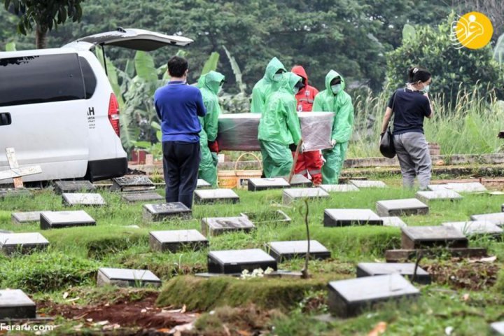 (تصاویر) دفن جان باختگان کرونا در کشورهای مختلف