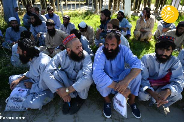 (تصاویر) آزادی زندانیان طالبان