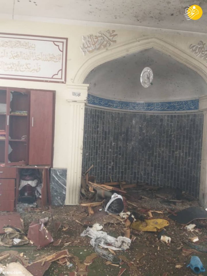 (تصاویر) انفجار هنگام برگزاری نماز جمعه در مسجدی در کابل