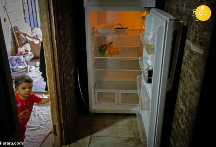(تصاویر) یخچال های خالی مردم لبنان پس از بحران اقتصادی