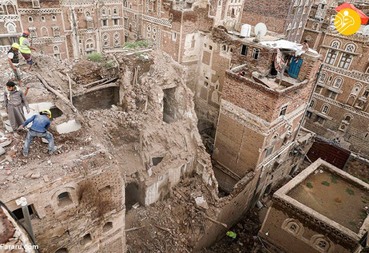 (تصاویر) ویرانی خانه های تاریخی صنعا