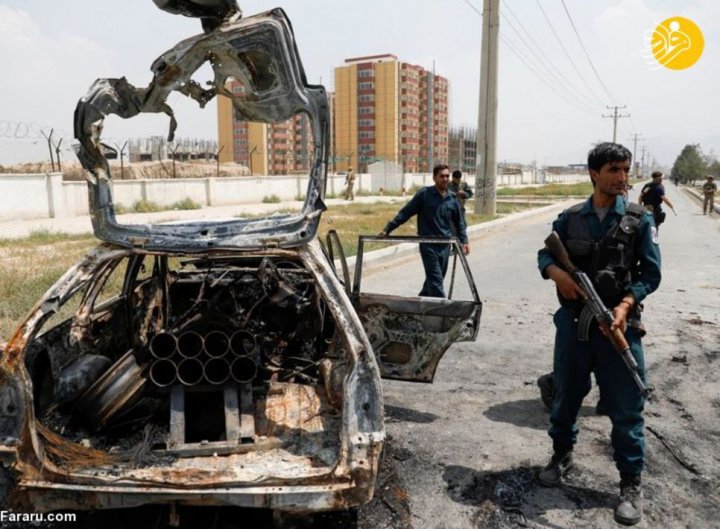 (تصاویر) خسارات حمله راکتی به کابل