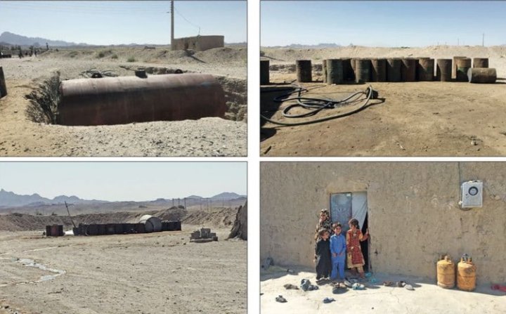 گازوییل کشی شغل اصلی روستا ییان سیستان و بلوچستان