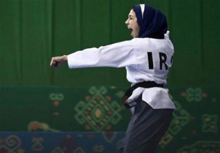 (عکس) تصویر دختر محجبه ایرانی روی پوستر مسابقات پومسه قهرمانی جهان
