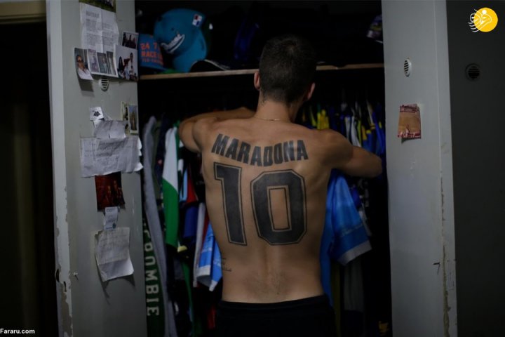 (تصاویر) خالکوبی روی بدن به عشق مارادونا