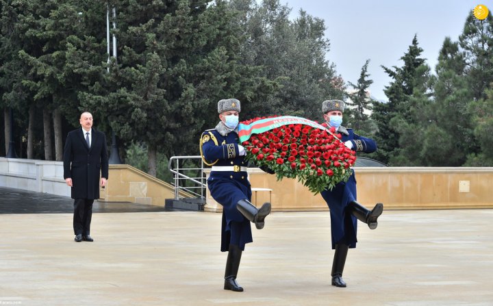 (تصاویر) یادبود سربازان آذربایجانی کشته شده در جنگ قره باغ