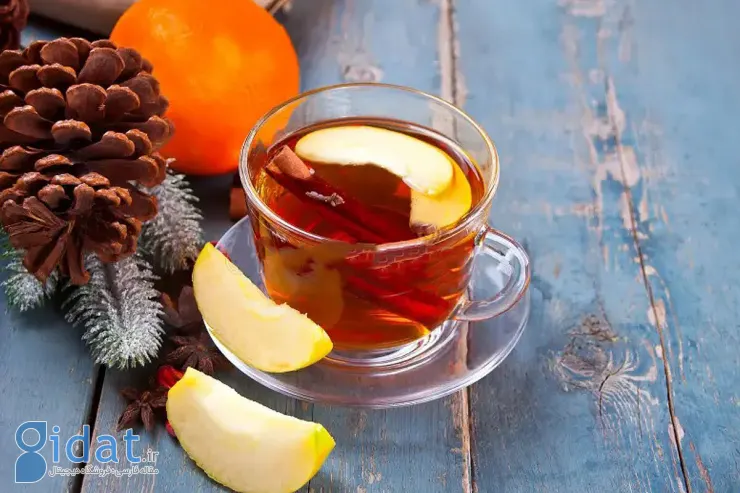 طرز تهیه چای سیب و دارچین برای سرماخوردگی