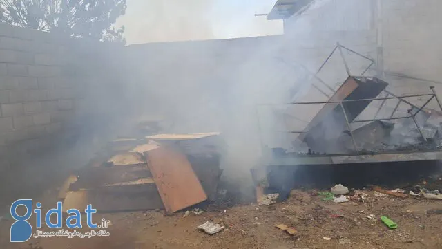 آتش سوزی در بزرگراه آزادگان