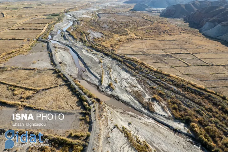 تصاویر غم انگیز از خشک شدن مهمترین رودخانه غرب ایران