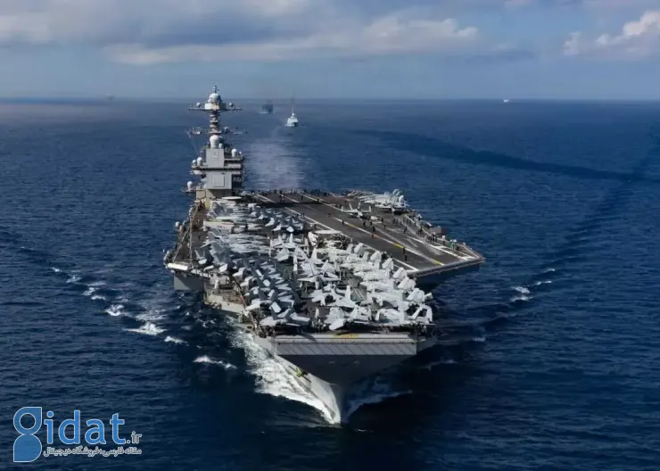 ناو هواپیمابر آبراهام لینکلن در وضعیت قرمز قرار گرفت