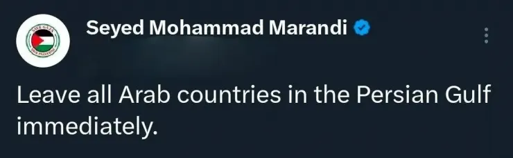 مرندی به کشورهای عربی هشدار فوری داد!