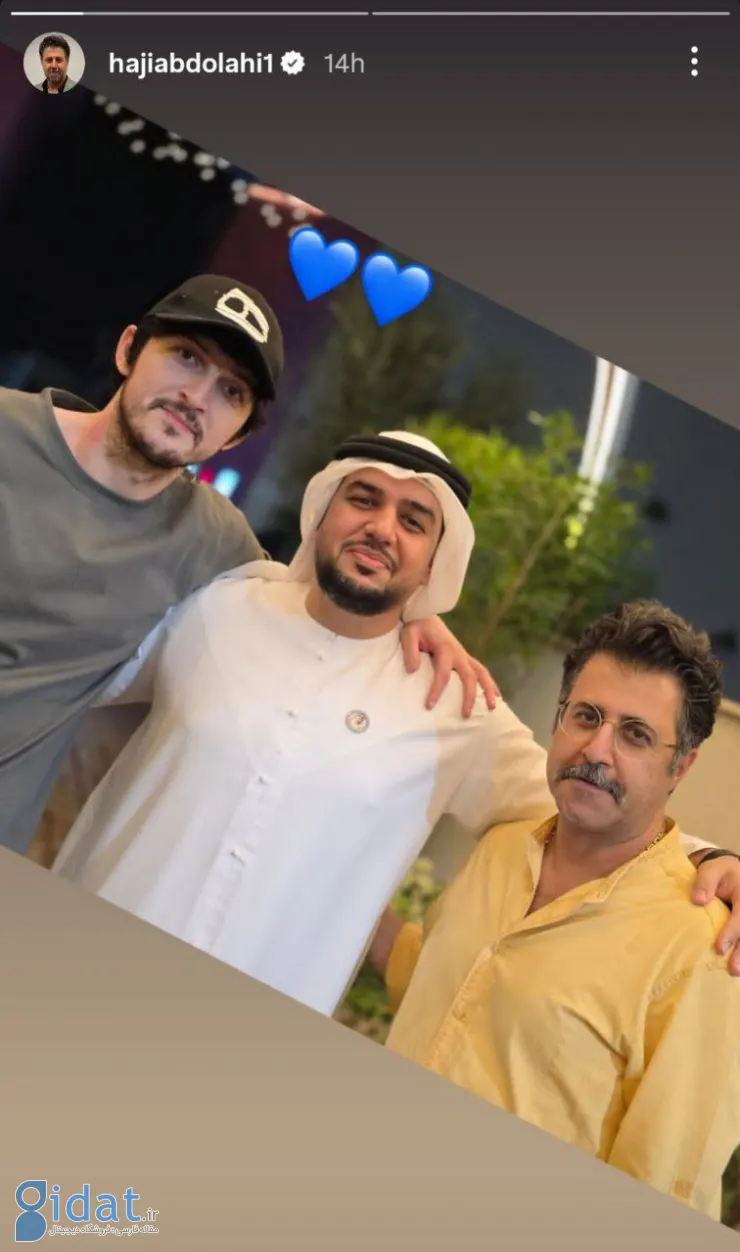 استوری بازیگر سریال پختکام در کنار سردار آزمون