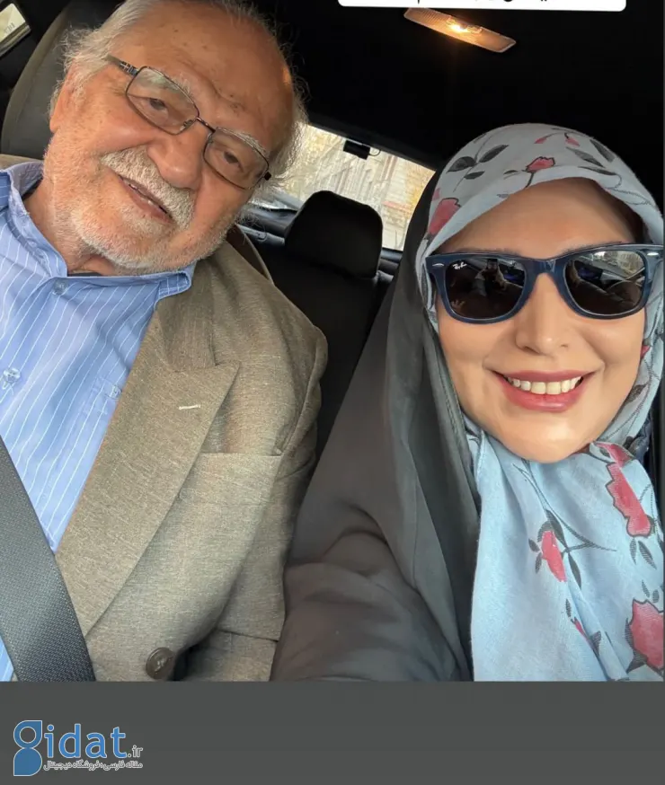 قاب بامزه مژده لواسانی و پدربزرگش