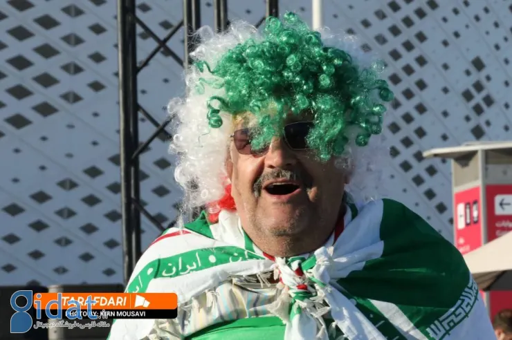 تصاویری جالب از تماشاگران ایران و قطر در آستانه بازی