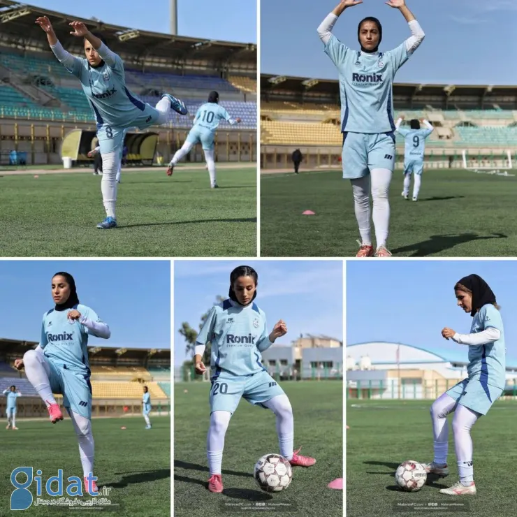 تصاویر پربازدید از تمرین تیم فوتبال بانوان ملوان