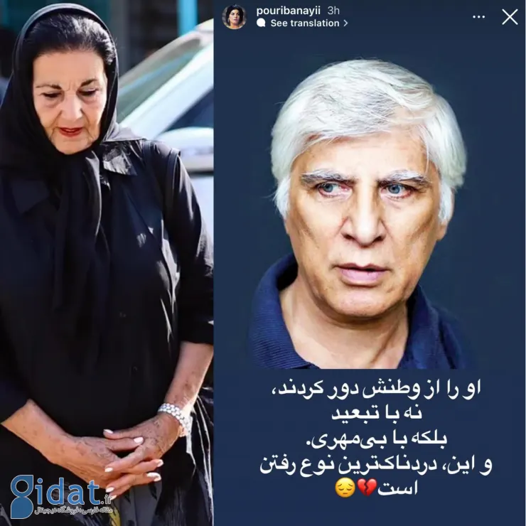 اندوه پوری بنایی از درگذشت بهرام بیضایی در غربت